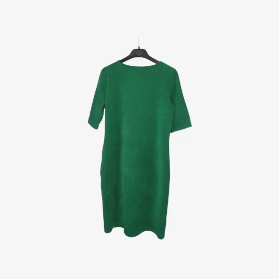 solerio-dresses-short-sleeve-winter-fustian-dark-green-back-view