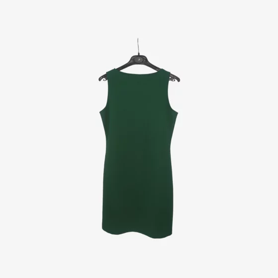 solerio-dresses-sleeveless-dark-green-back-view