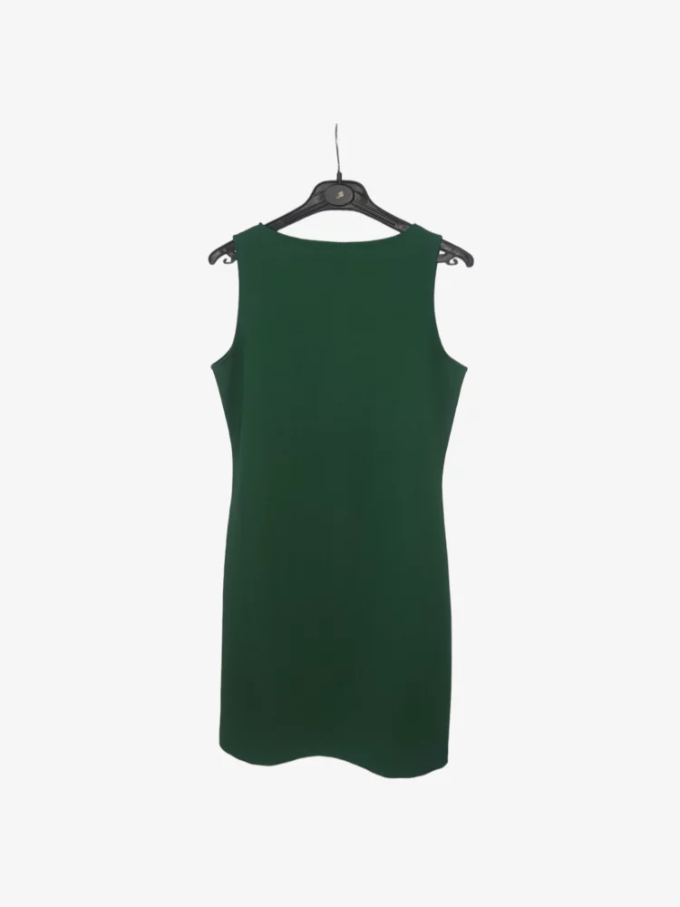 solerio-dresses-sleeveless-dark-green-back-view