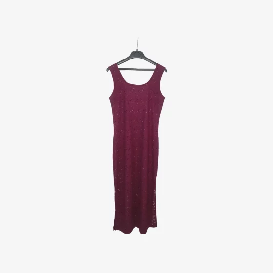 solerio-dresses-sleeveless-long-length-loose-knit-burgundy-purple-back-view