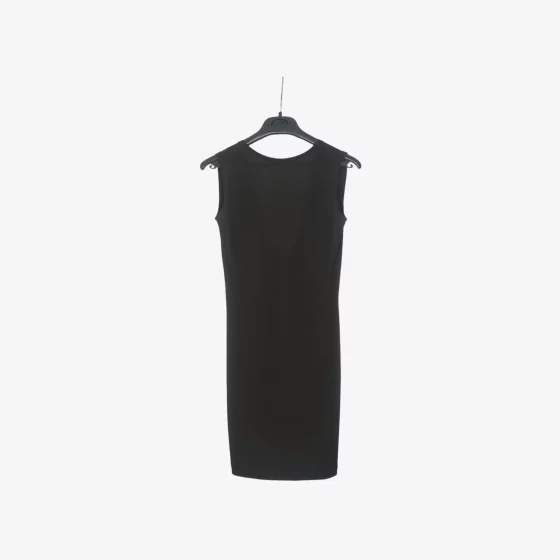 solerio-dresses-sleeveless-open-back-black-front-view