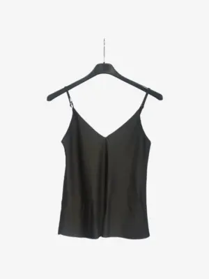 solerio-satin-tank-top-black-front-view