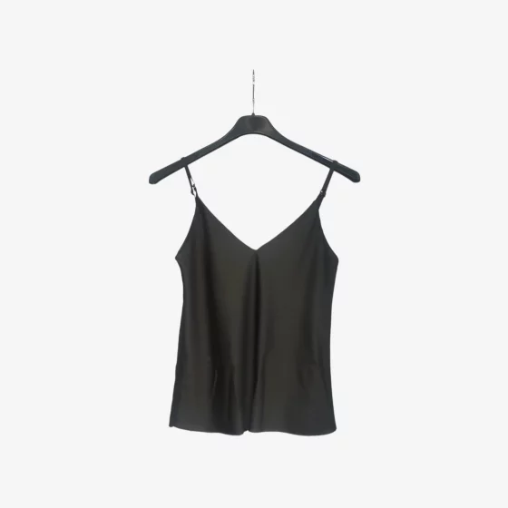 solerio-satin-tank-top-black-front-view