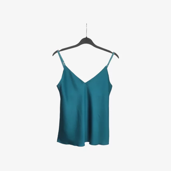 solerio-satin-tank-top-petrol-front-view